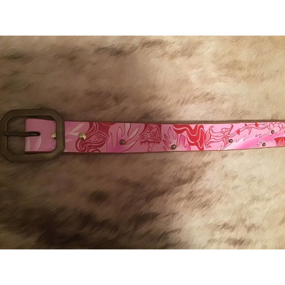 OOAK Handmade South Paradiso Leather Belt Size 34 Joel Romulus Von Stezelberger